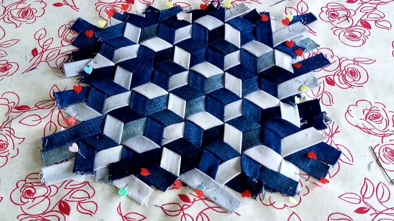 Обрезки старых ДЖИНСОВ превращаем в ЗВЕЗДЫ! Утилизация остатков.Turn JEANS Cuts into STARS!Upcycling