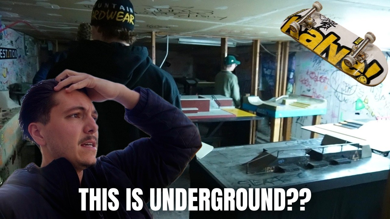 Utah’s Underground Fingerboard Basement | Utah Vlog