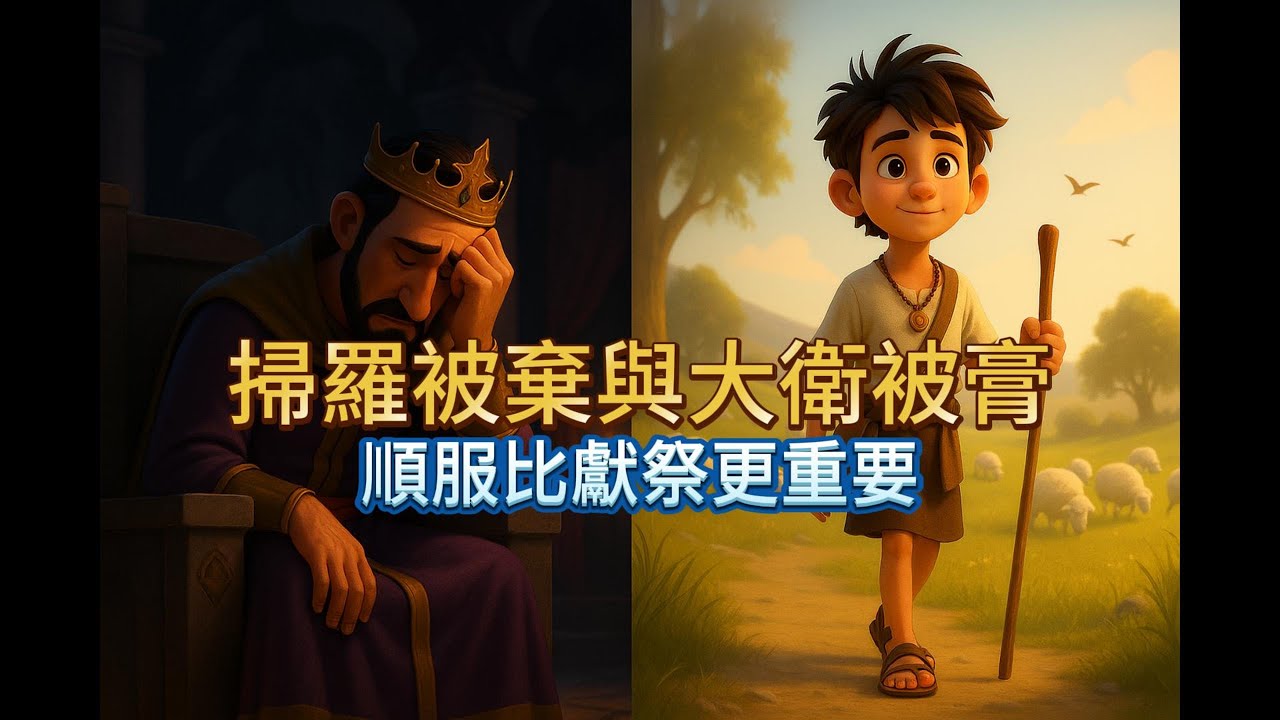 掃羅被棄與大衛被膏｜順服比獻祭更重要 (撒母耳記上 13–16 章)｜Bible Stories Alive 聖經故事屋