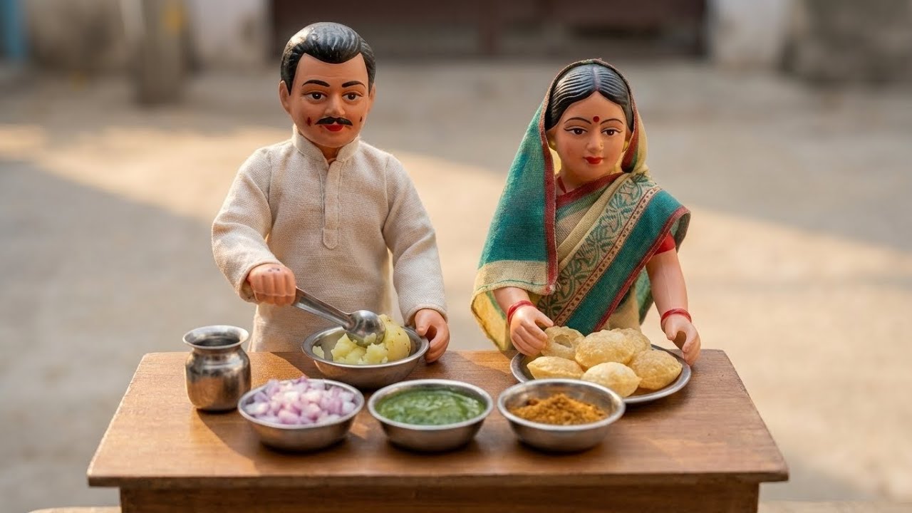 Miniature Cooking Videos | Village Style Pani Puri ASMR | Mini Kitchen Food
