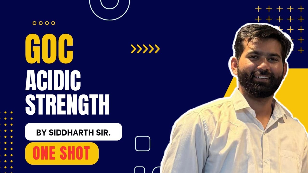 GOC -Acidic Strength |JEE/NEET/MHCET#jee #neet #chemistry #education #viral #motivation 