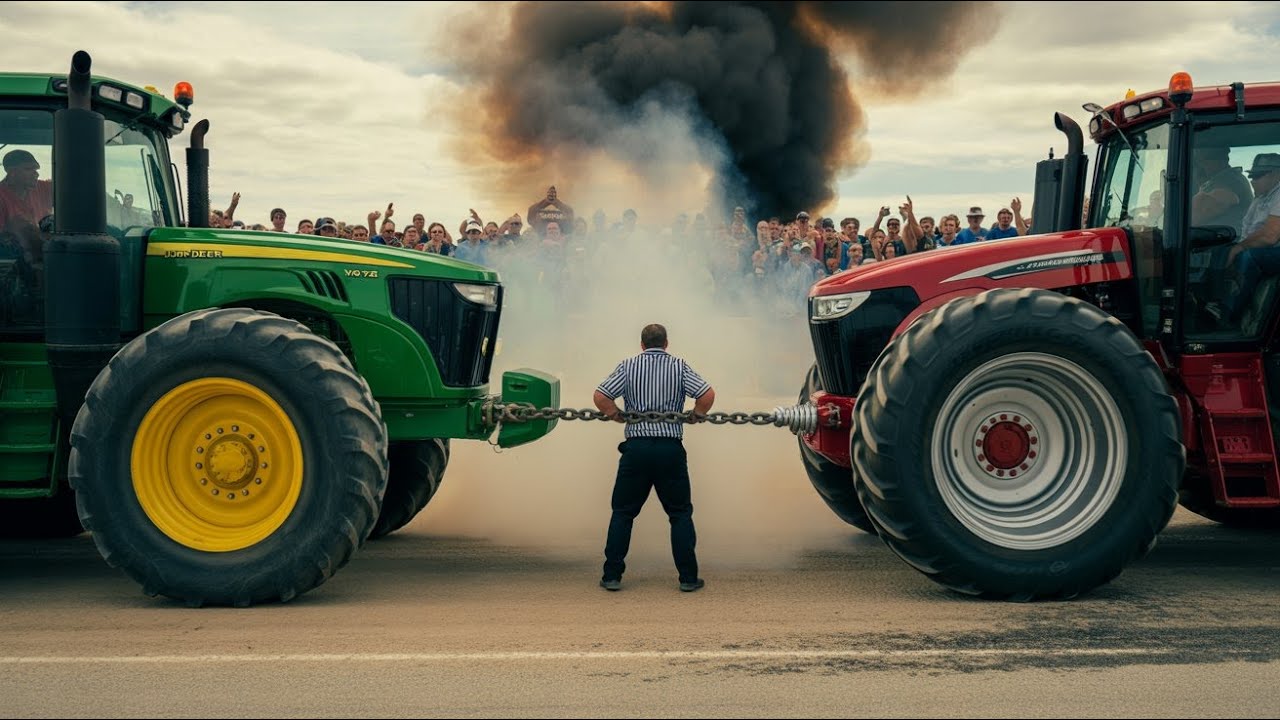 Verrückte Traktor-Seilzieh-Kämpfe – Unglaubliche Kraftdemonstrationen!