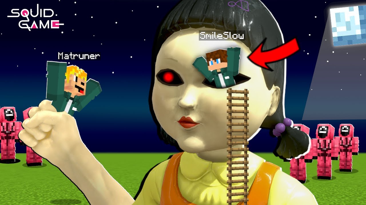 SMILESLOW PRZEJĄ KONTROLUJE  NAD LALKĄ ze SQUID GAME w MINECRAFT I STAŁO SIĘ TO...