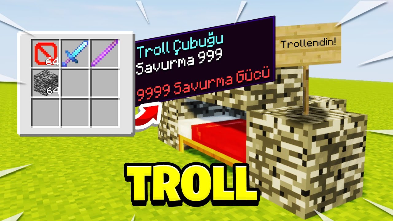 Kudurtan BEDWARS Gamemode 1 TROLL - minecraft craftrise
