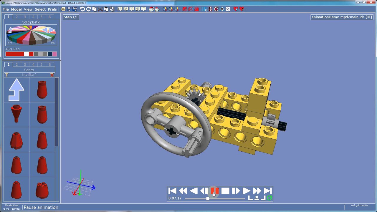 LDCad animation tutorial part 3: Some more scripting fun