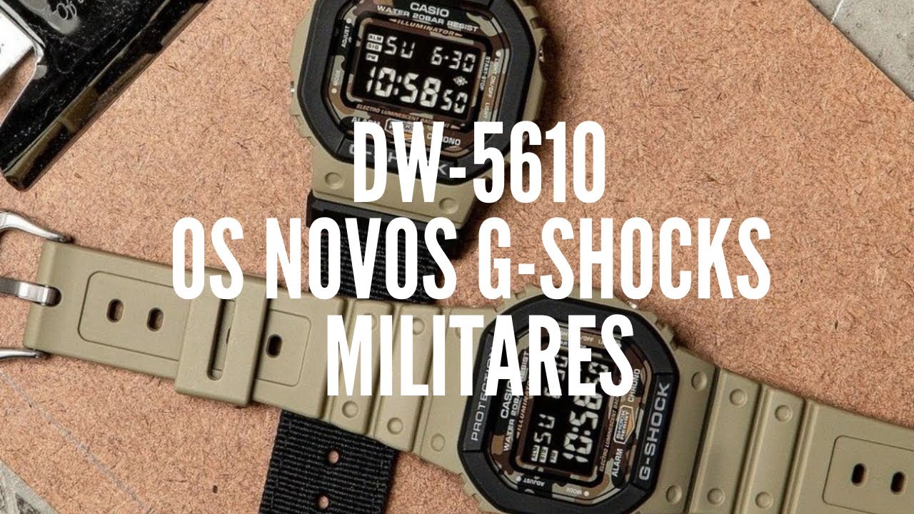 DW5610 - Os Novos G-Shocks Militares