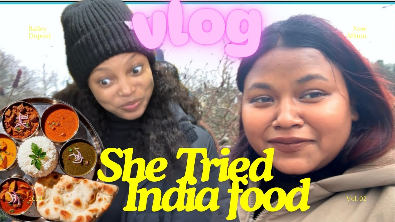 She tried Indian food #london #indianfood #vlog #roehampton #darkbrowngirl #studentlife 