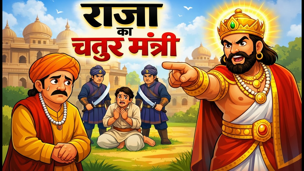 राजा का चतुर मंत्री । Hindi Moral Story । kahani bed time story । cartoon story। Hindi कहानी