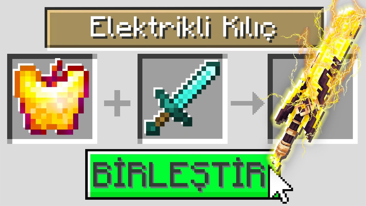 Minecraft'ta TÜM EŞYALARI BİRLEŞTİREBİLİYORUM!