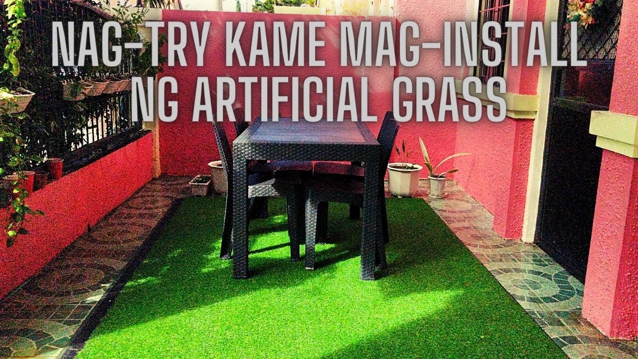 How to install artificial grass available sa Shopee