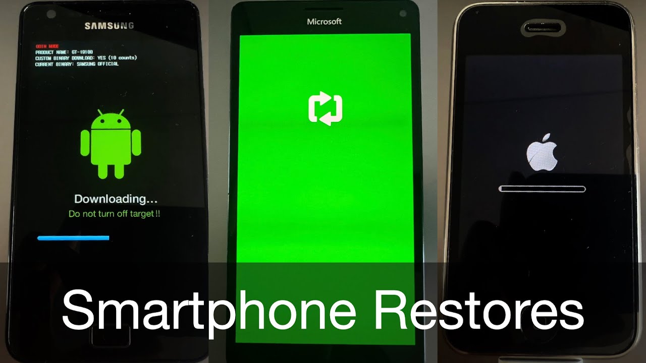 Old Smartphone Restore Screens!