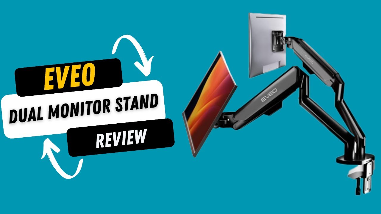 EVEO Premium Dual Monitor Stand 14-32”, Monitor Mount VESA Bracket Review