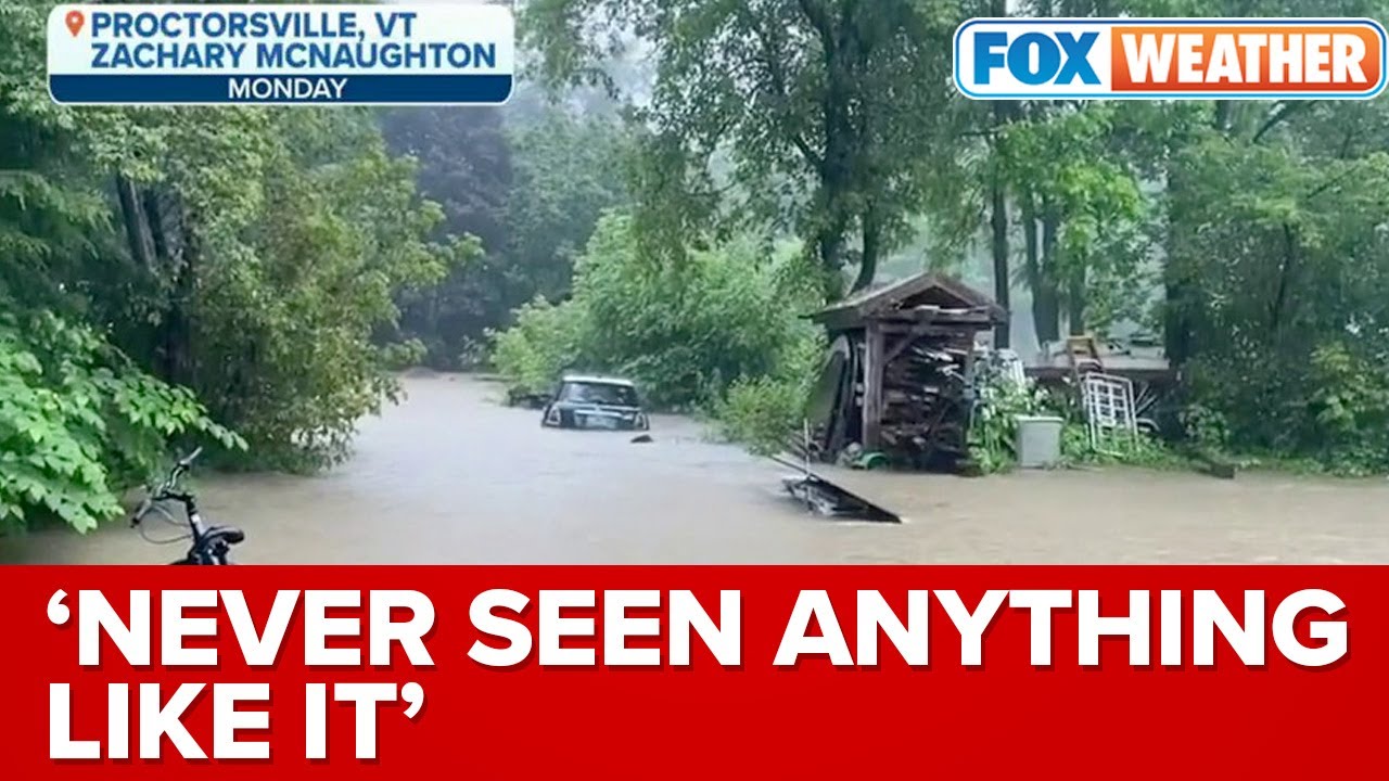 'Never Seen Anything Like It': Vermont Resident Captured Historic Flooding Overtaking Community
