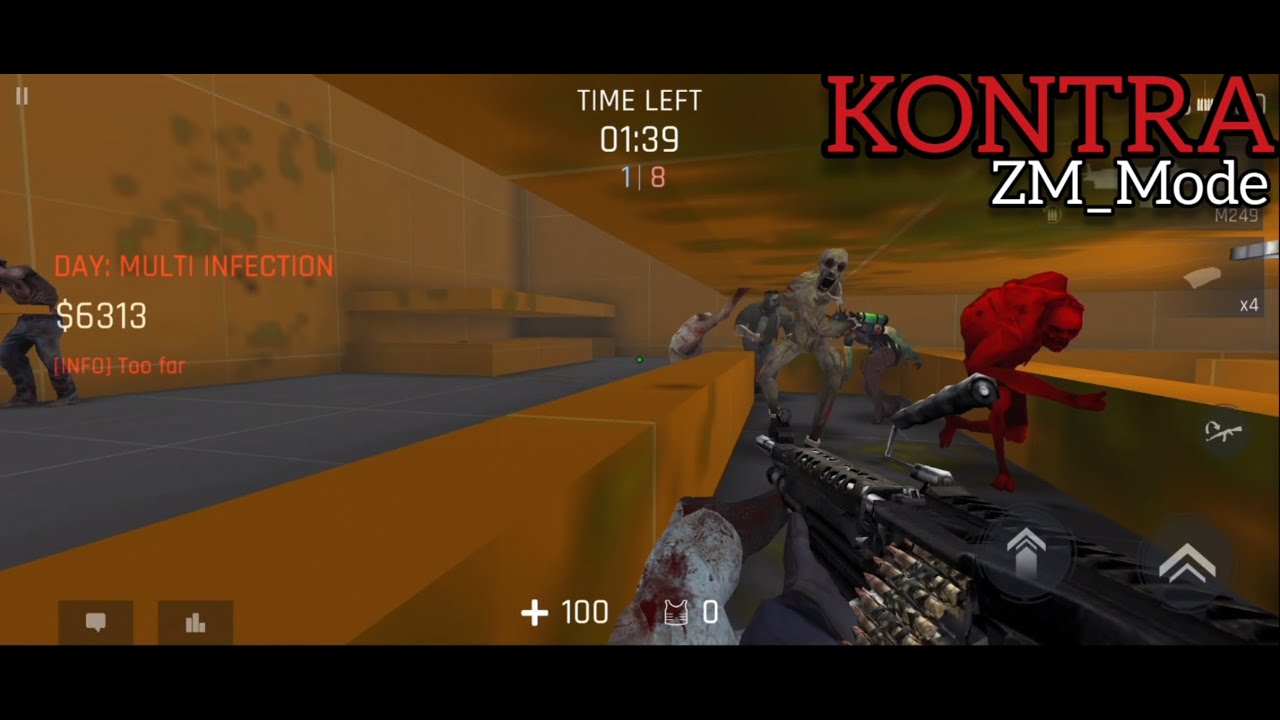 Kontra Multiplayer Fps - Zm_Mode Gameplay | Zm_Box | Zombie 🧟 mode