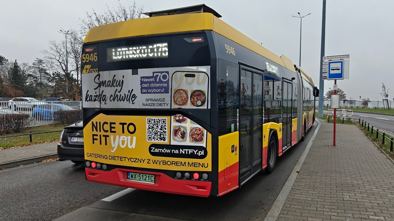 Linia 175 - Solaris Urbino 18 IV Electric #5946 ( MZA Warszawa )