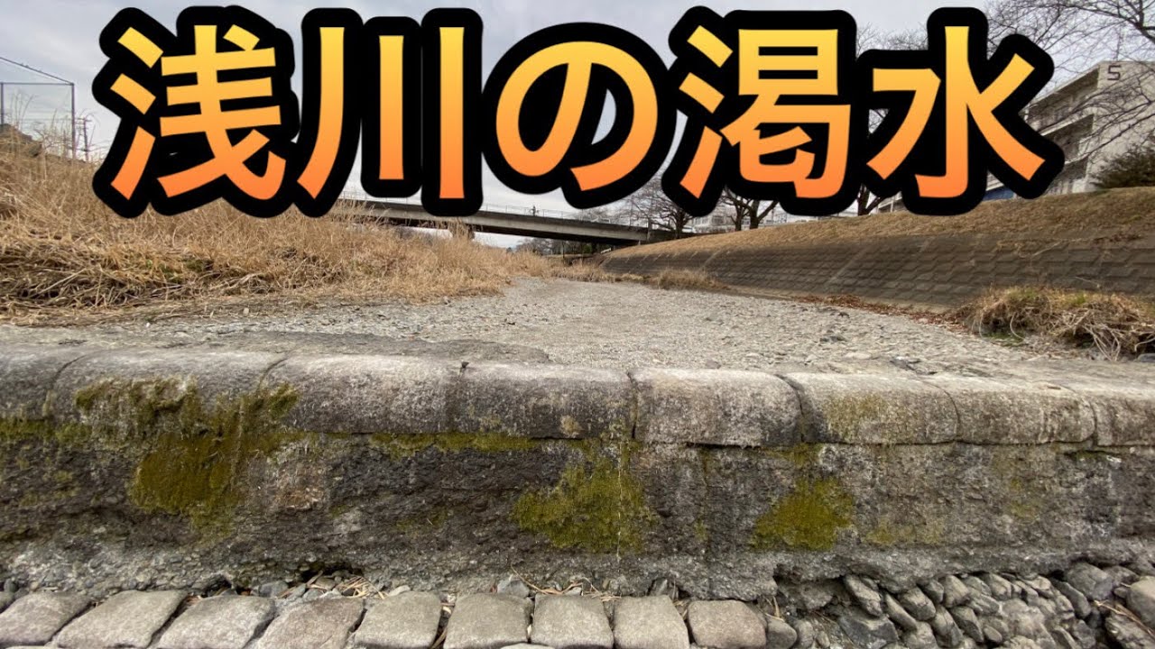 浅川の渇水は、歩ける伏流水ではあるが&hellip;【東京都八王子市】