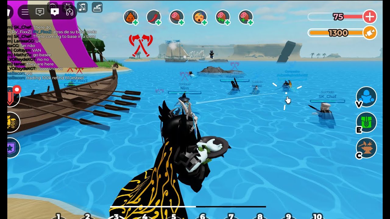 7x, RV, VK vs GC (5 Clans) 11-1 | Roblox The Survival Game