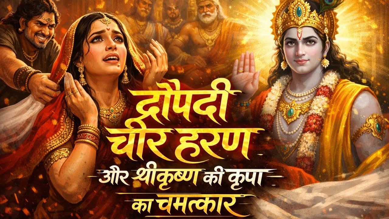 द्रोपदी चीर हरण और श्री कृष्ण की कृपा #hindistorie #moralstories #bhaktichavan#bhaktikhaniya #viral