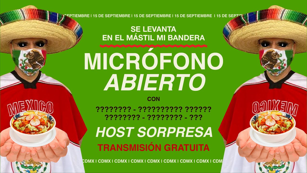 Show gratis de comedia de pie del 15 de septiembre 🇲🇽