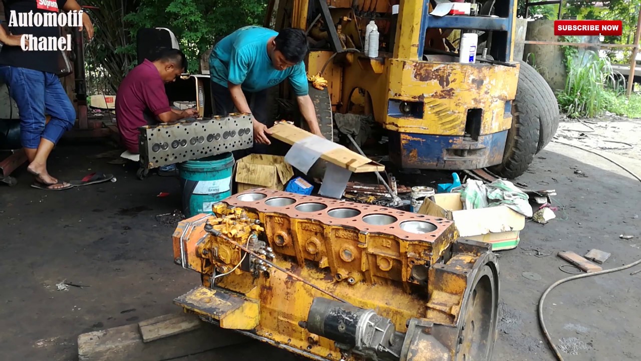 Over houl/proses merakit mesin forklift #Automotif Chanel