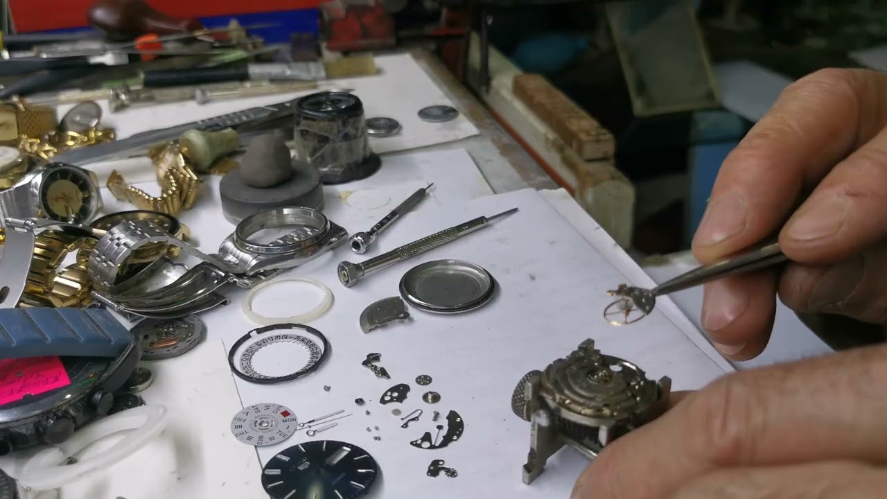 1.B&Ouml;L&Uuml;M SAATİ S&Ouml;KME İŞLERİ ABDURRAHİM ORDU KORGAN SEIKO 6309 OTOMATİK SAAT TAMİR BAKIM VİDEOSU