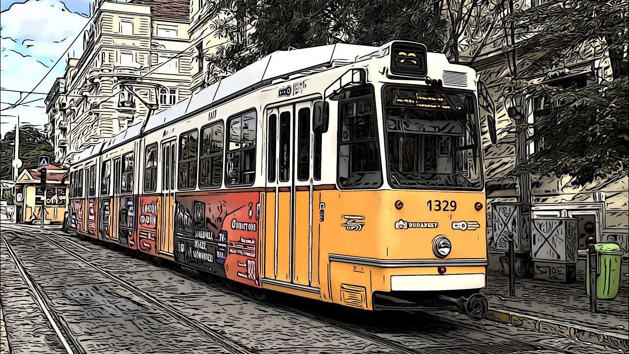 Őszi 23-as villamos: Jászai - Keleti 🚃 (4K50, HDR)