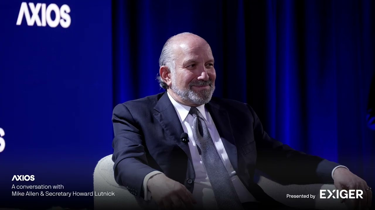 Axios’ Mike Allen in conversation with Commerce Secretary Howard Lutnick