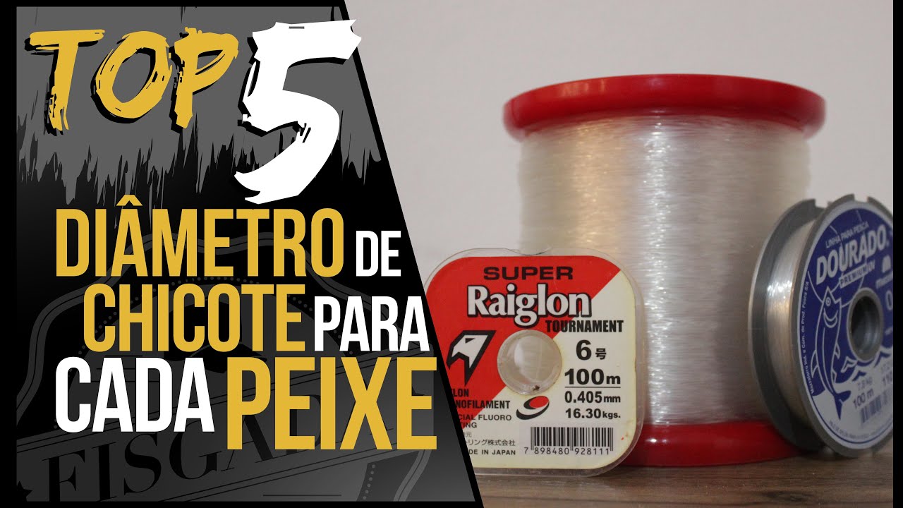 TOP 5 - MELHORES LINHAS PARA CHICOTE (TODOS OS PEIXES)