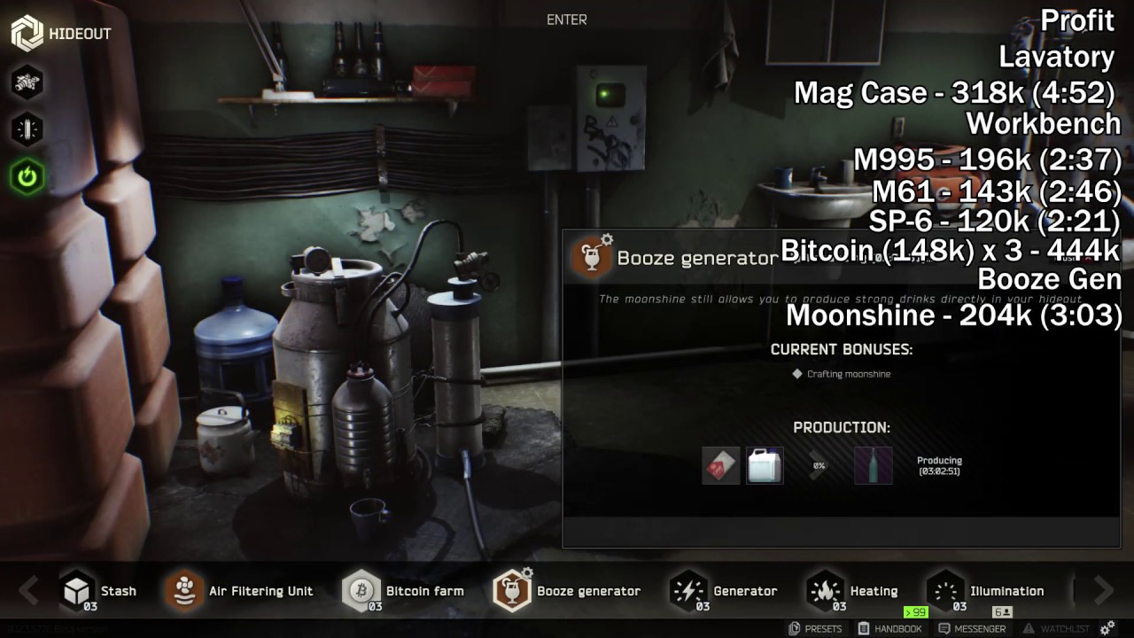 How To Maximize Your Hideout Profit / Income in Escape From Tarkov