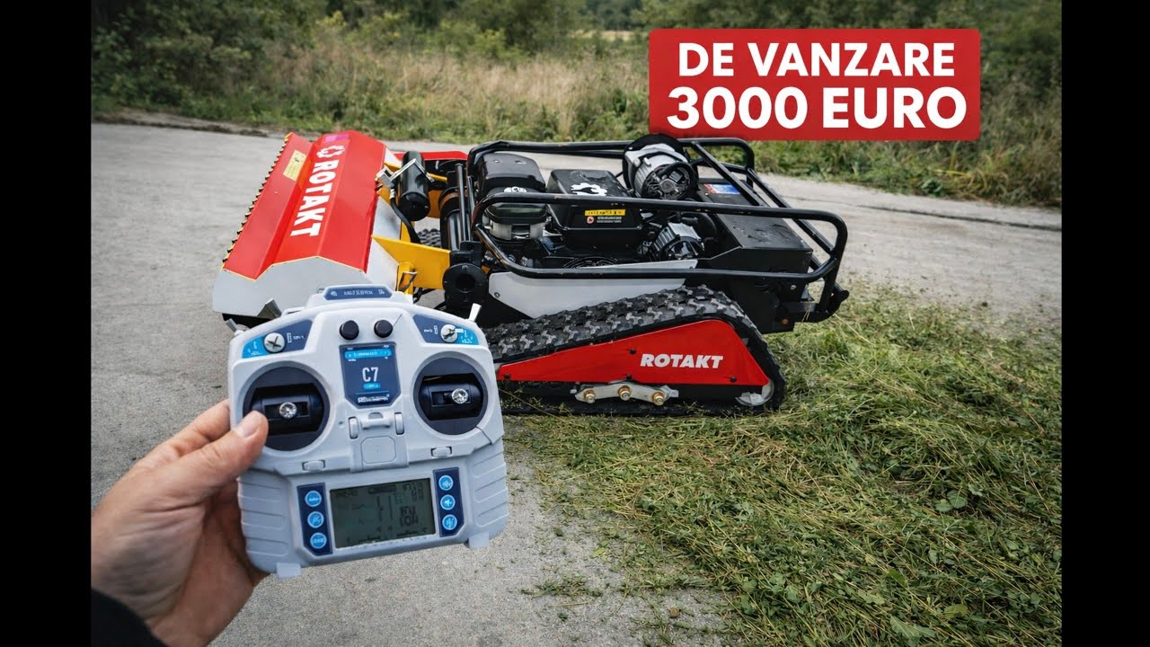 VÂNDUT ! Tocator de vegetatie cu telecomanda  sinsenile 15cp! 