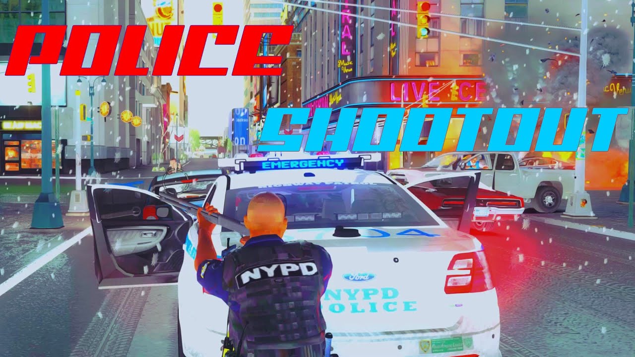 GTA 4 Police Shootouts in Winter New York ("Winter is Coming")