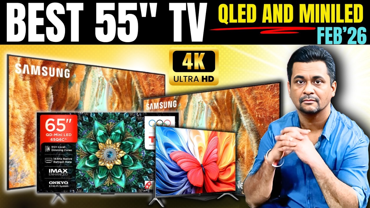 [LATEST] Best TV 2026 - QLED and Mini LED Options | Best Smart TV 55 Inch | Best TV India 55 Inch