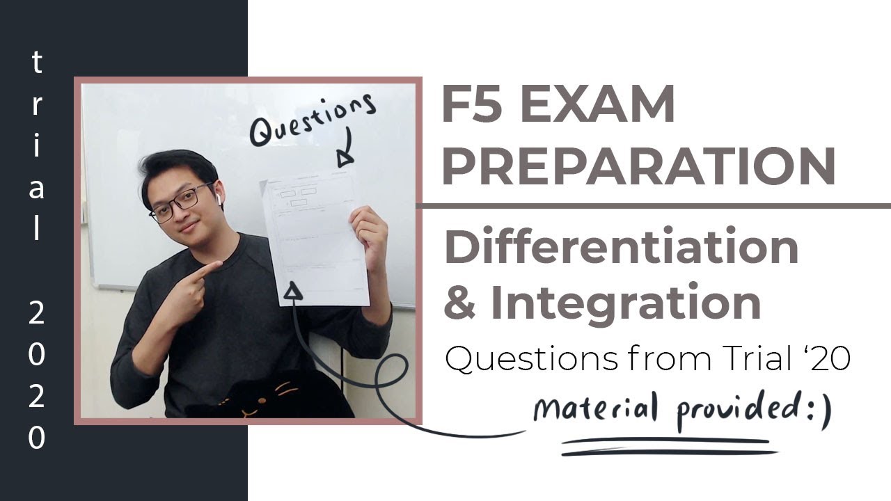 Form 5 | Differentiation & Integration 2020 Trials | Pembezaan & Pengamiran Percubaan 2020