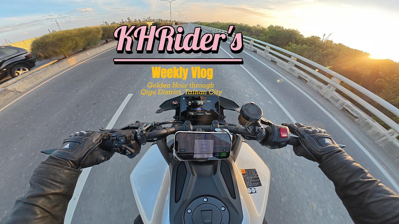 MT-09 SP with Spark exhaust Golden Hour Ride through Qigu District, Tainan City🏍️🌄🐈