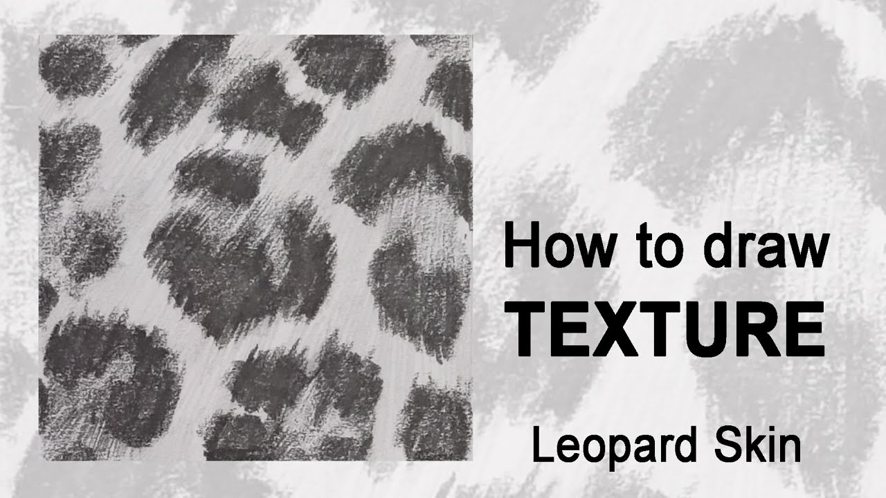 How to draw Texture | Leopard Skin | Pencil Sketch