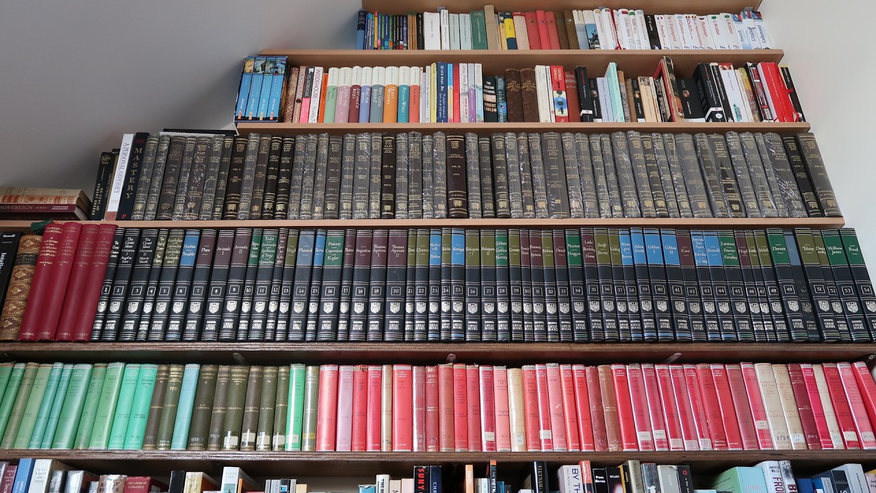 Great Books of the West vs. Sacred Books of the East, Dozens of Loebs, Assimil, 10 Languages Studied
