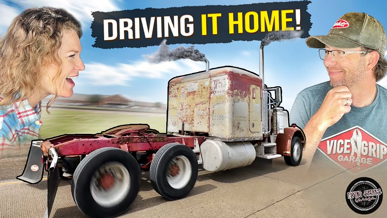 First HIGHWAY DRIVE in 20+ years, 359 Peterbilt!