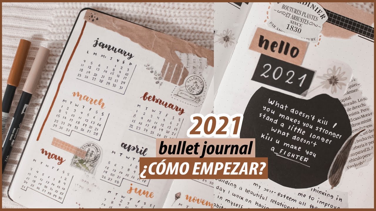 BULLET JOURNAL 2021-¿COMO EMPEZAR? TIPS BÁSICOS para INICIAR UN BUJO y no morir en el intento