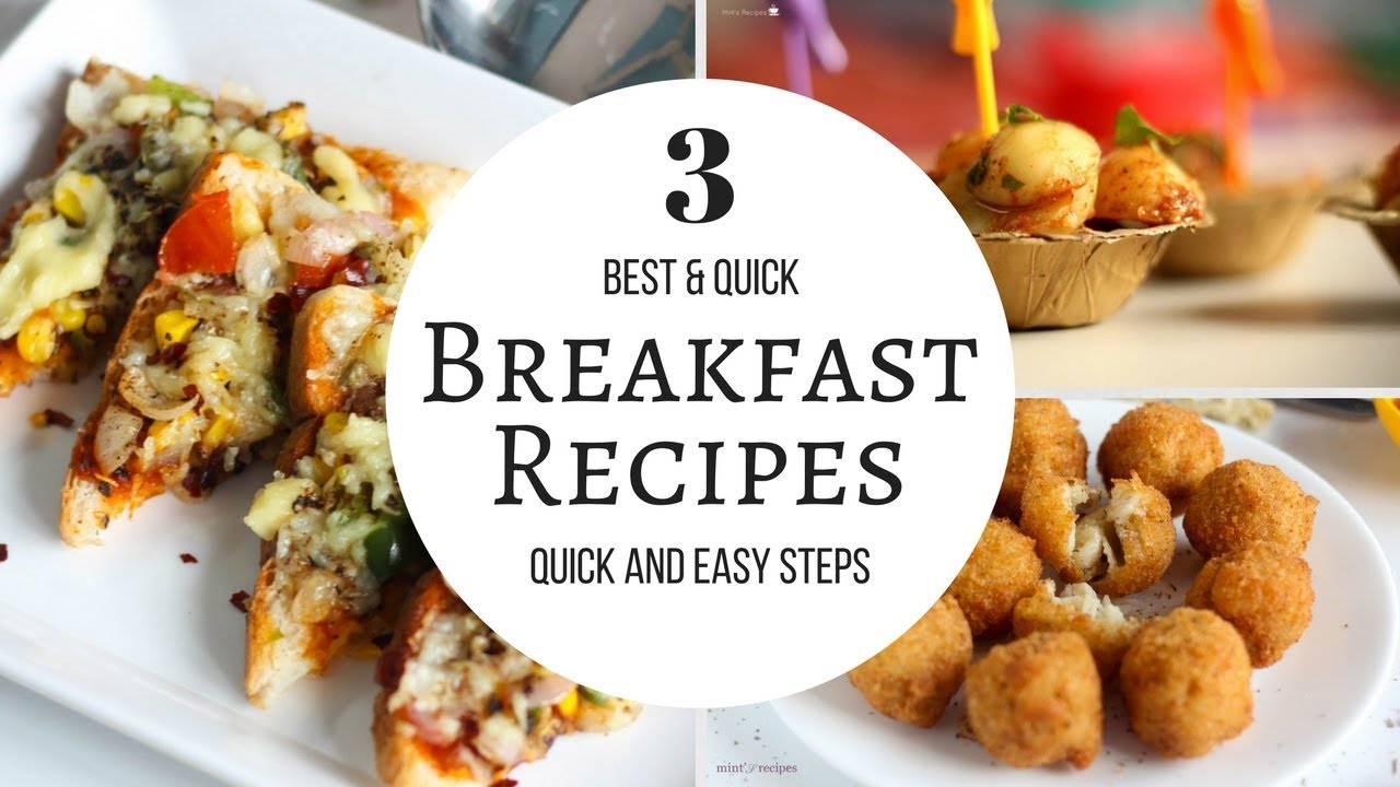 3 Breakfast Recipes In 5 Minutes Compilation | Evening Indian Snacks Recipes