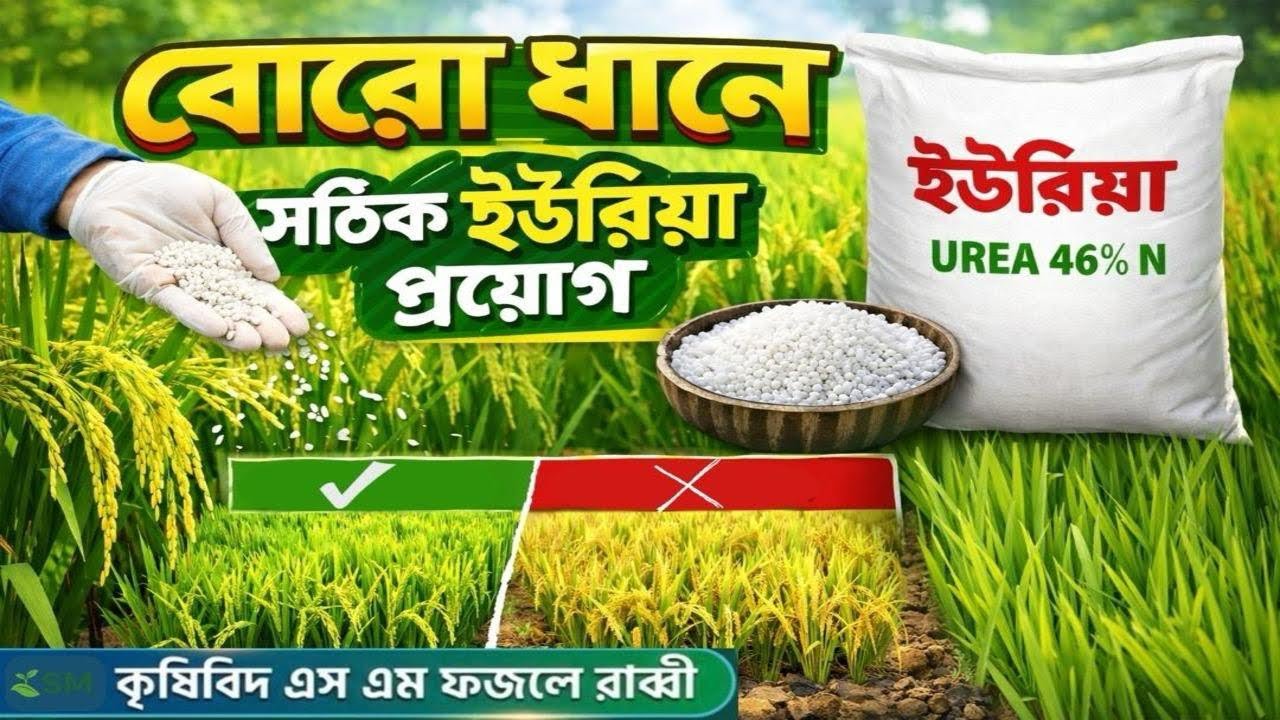 বোরো ধানে সঠিক ইউরিয়া প্রয়োগ: উচ্চ ফলনের গোপন টেকনিক || #কৃষি_পরামর্শ #ধান_চাষ 