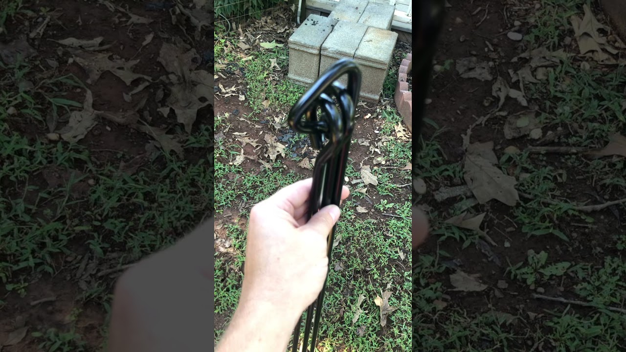 How to setup a Dutch oven tripod with one hand (the EASY way)