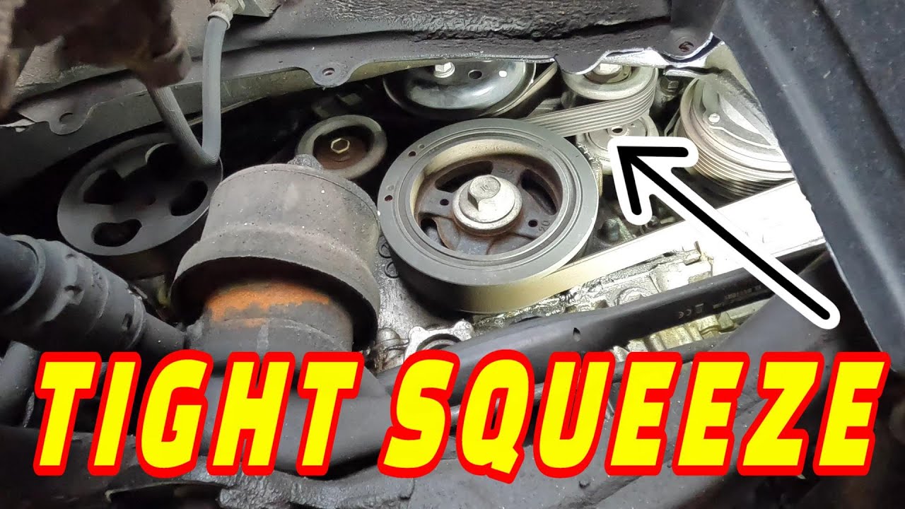 CUSTOMER STATES CAR SCREECHES UNTIL WARMED UP! HOW TO REPLACE A SERPENTINE BELT ON A TOYOTA AVALON