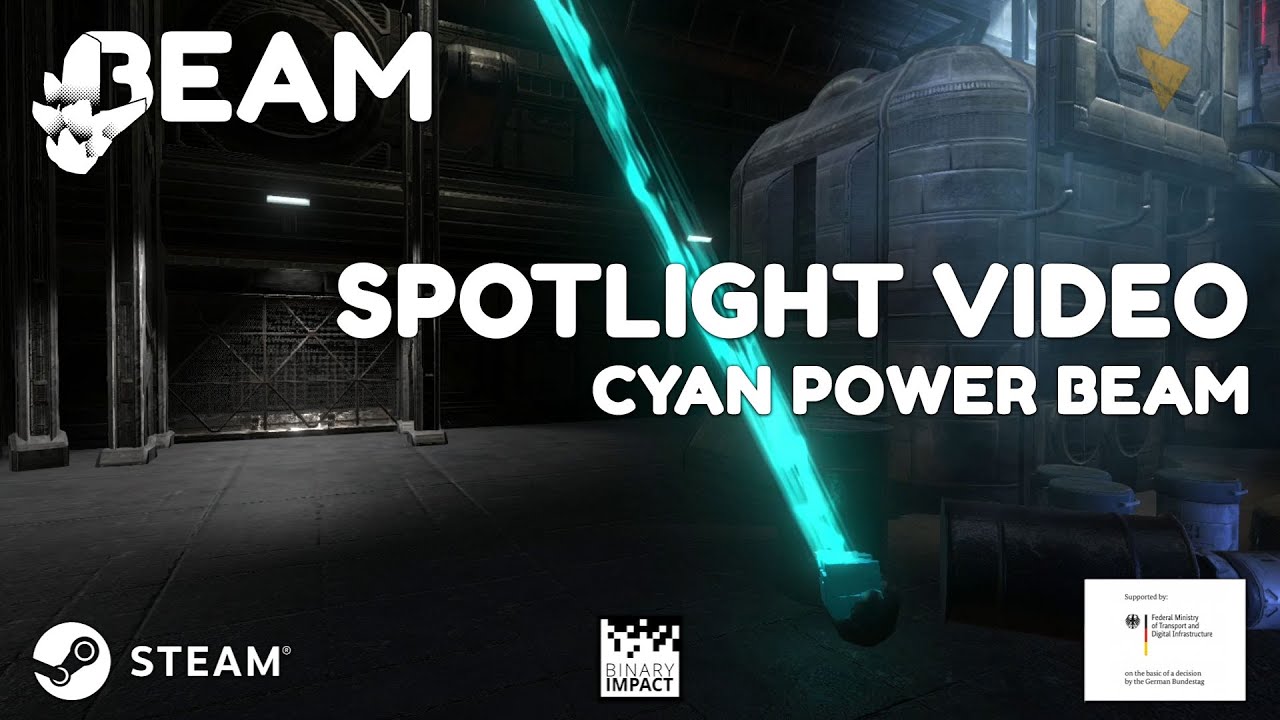 Beam Spotlight - Cyan Power Beam