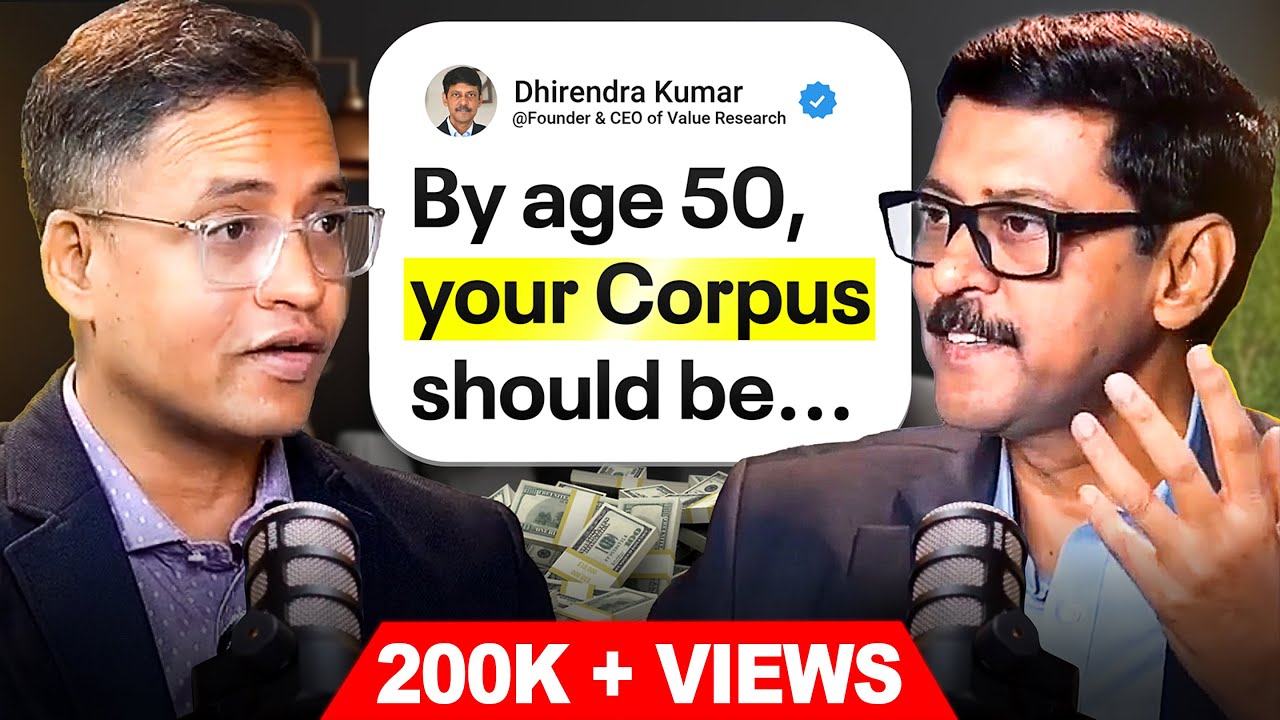 Financial Freedom by 50: How Much You Need & Where to Invest | ft. Dhirendra Kumar with Rahul Jain