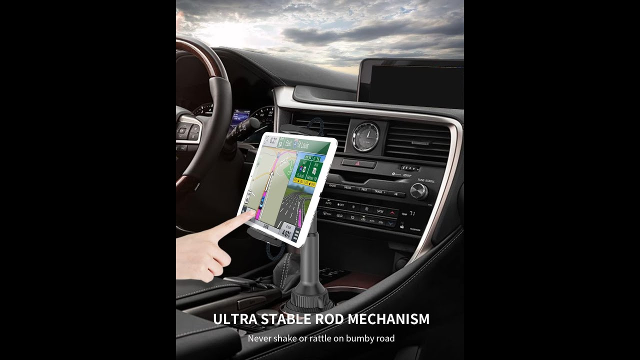 APPS2Car Cup Holder Tablet Mount Full Unboxing + Thoughts! ArmyVetMedia