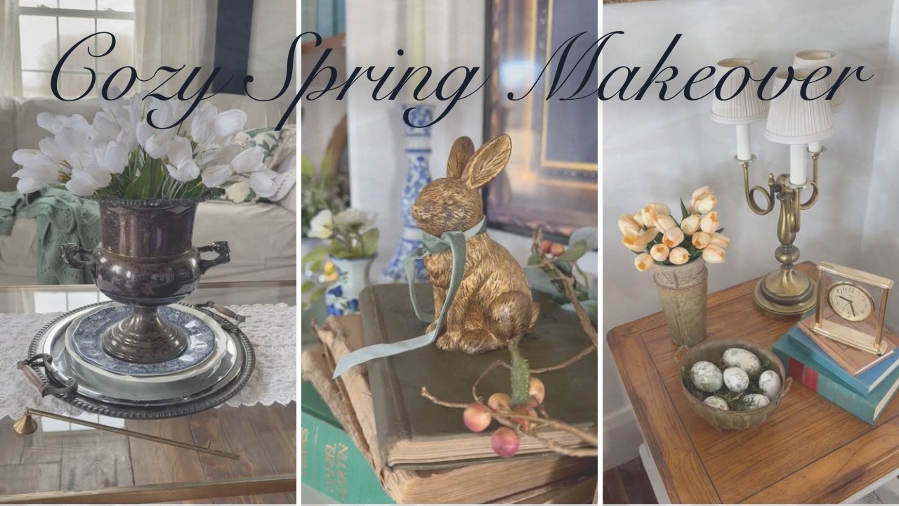 Spring Living Room Makeover on a Budget | Cozy + Thrifted Home Decor | Aromadd Diffuser