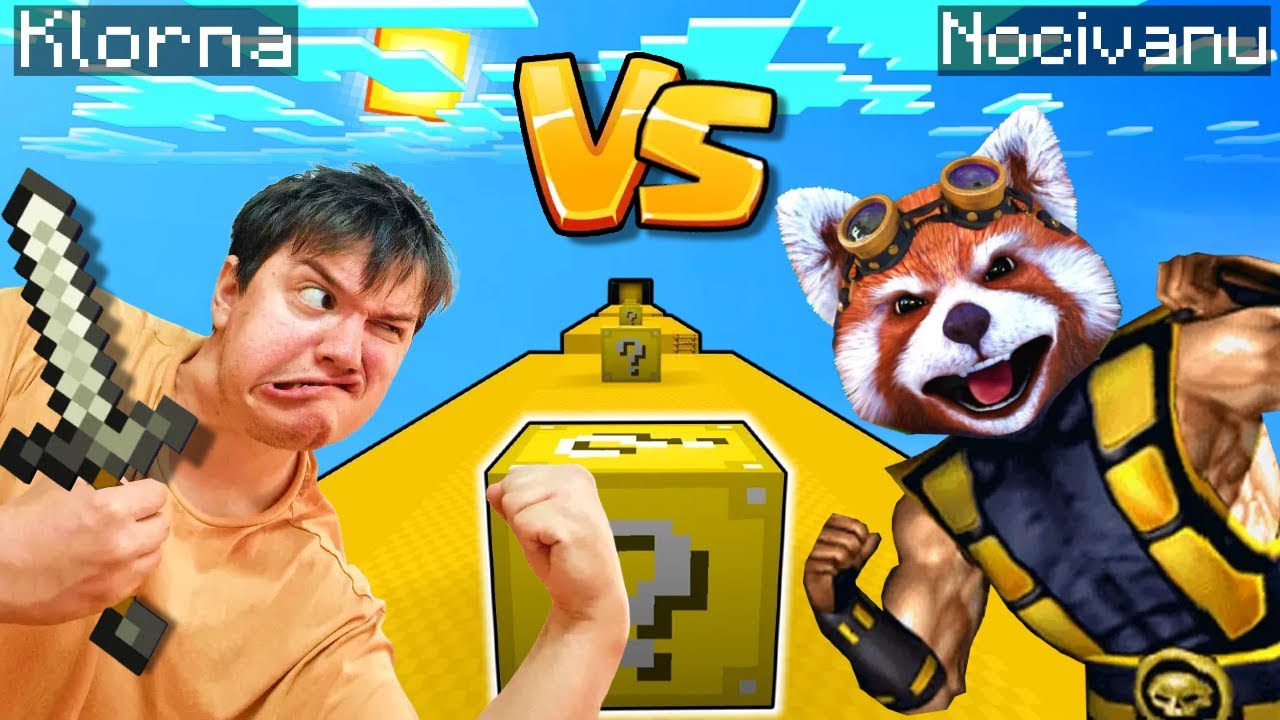 KLORNA VS NOCIVANU pe LUCKY BLOCK RACE! *RAGE*