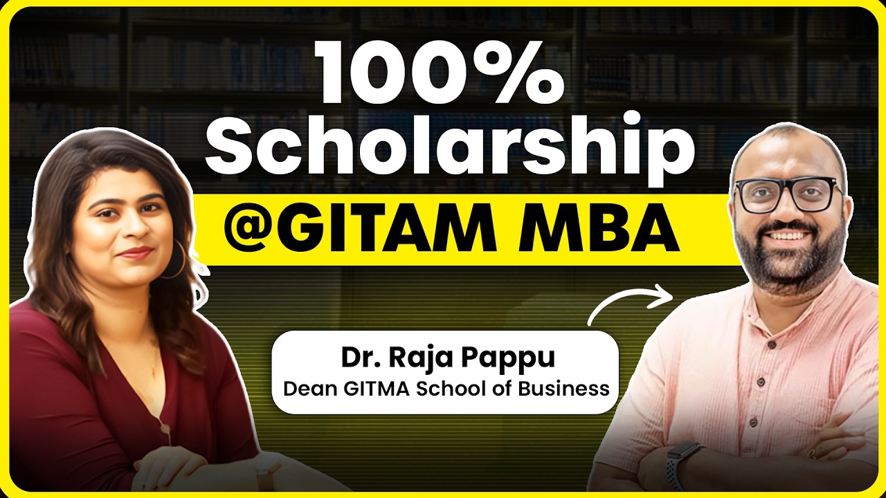 MBA Scholarship 2026 | GITAM Admissions, Scholarships & Placements Explained | Ft. Dr. Raja Pappu