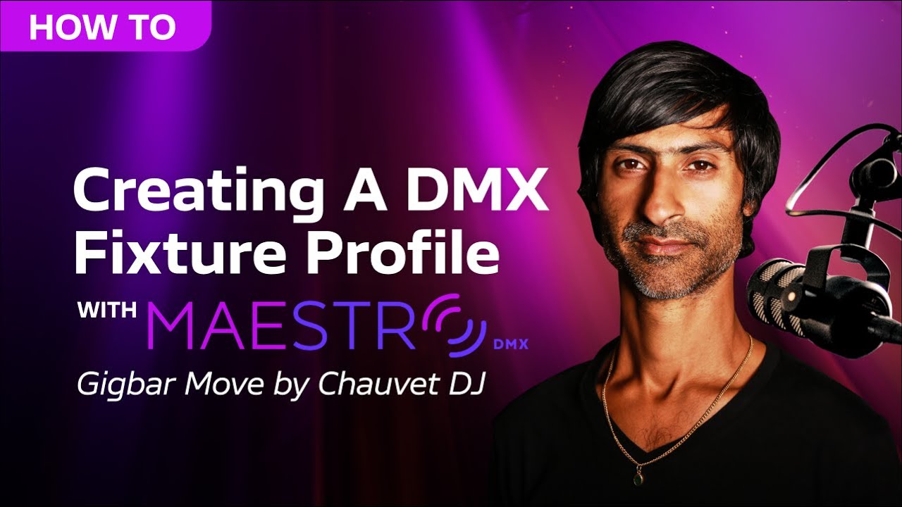 MaestroDMX - Creating A DMX Fixture Profile - Gigbar Move by Chauvet DJ (v1.2.0)