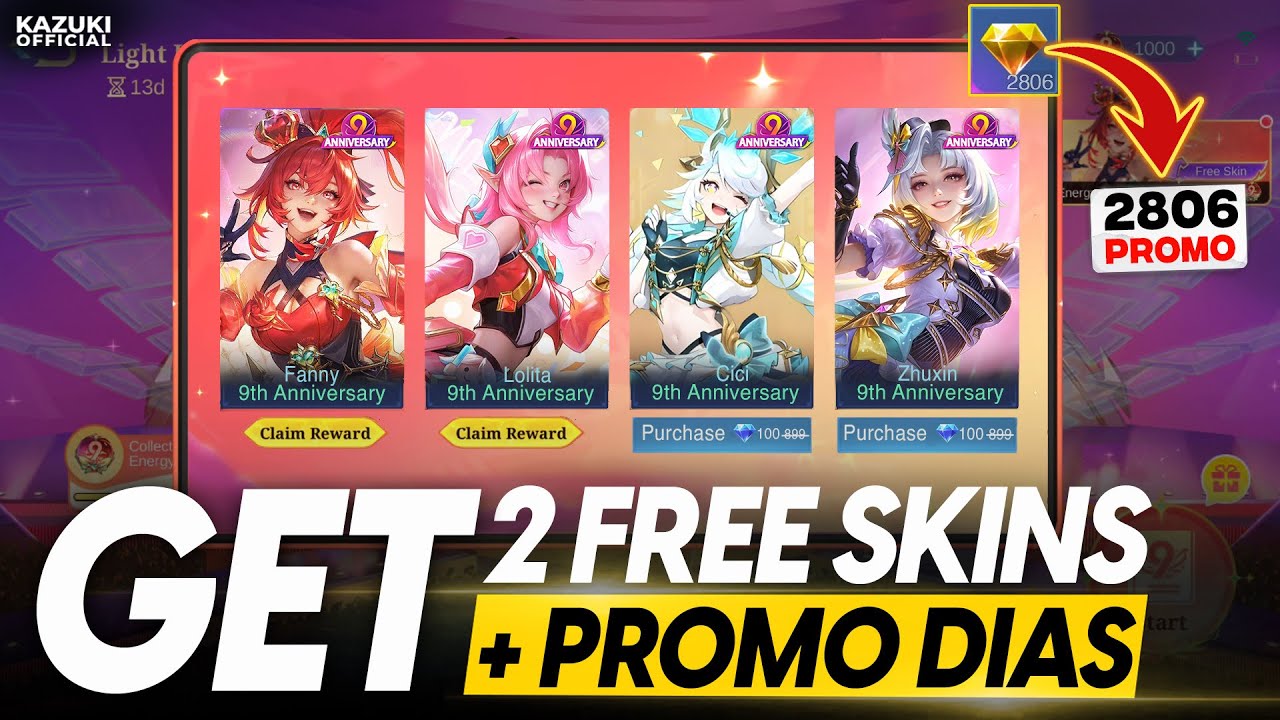 HOW TO GET 2 FREE SKINS FROM THE 9TH ANNIVERSARY EVENT! | PROMO DIAMONDS